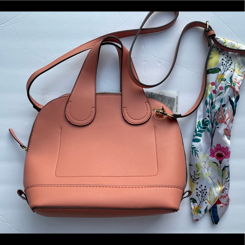 Nanette Lenore Vegan Leather Peach Purse New - Picture 2 of 8